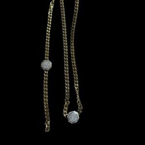 Gold and Silver Chain Necklace